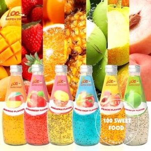 Chia Seed Drink With Fruit Juice 350ml OEM