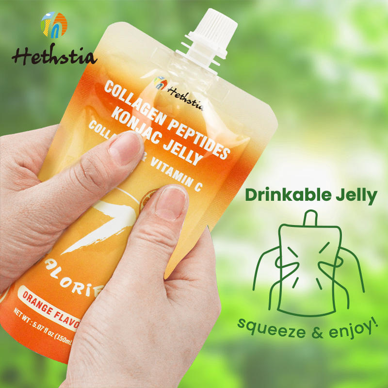 Healthy Food Supplier Konjac Jelly Halal Konnyaku Collagen Peptide