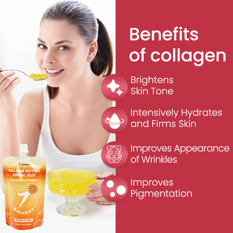 Healthy Food Supplier Konjac Jelly Halal Konnyaku Collagen Peptide