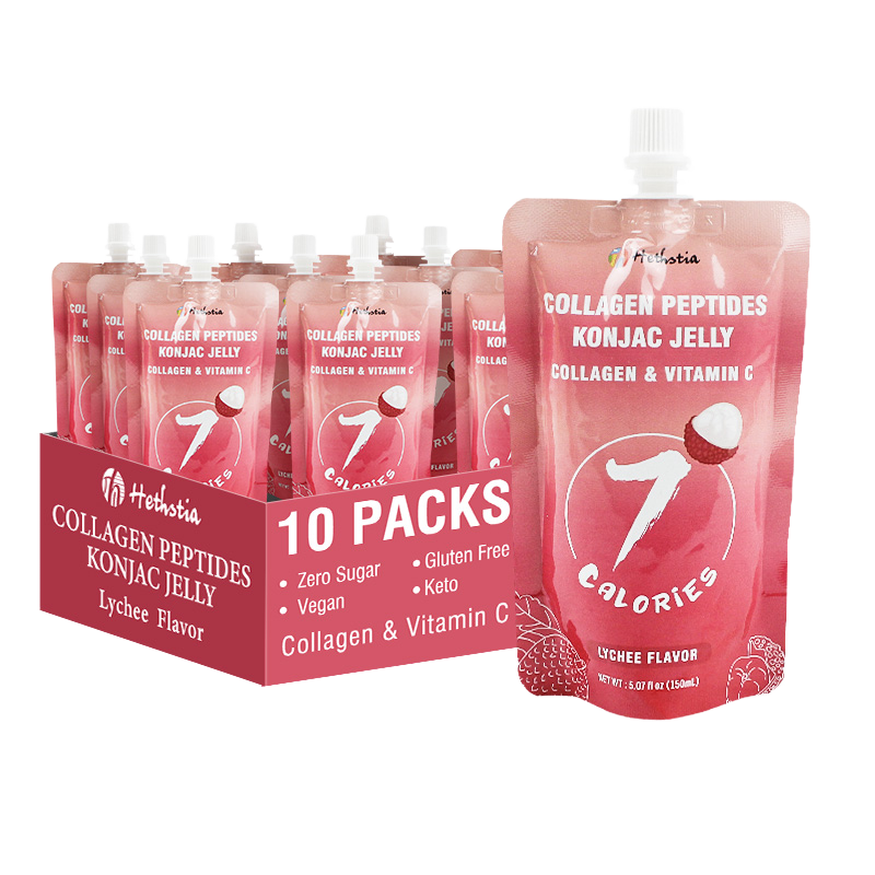 Healthy Food Supplier Konjac Jelly Halal Konnyaku Collagen Peptide