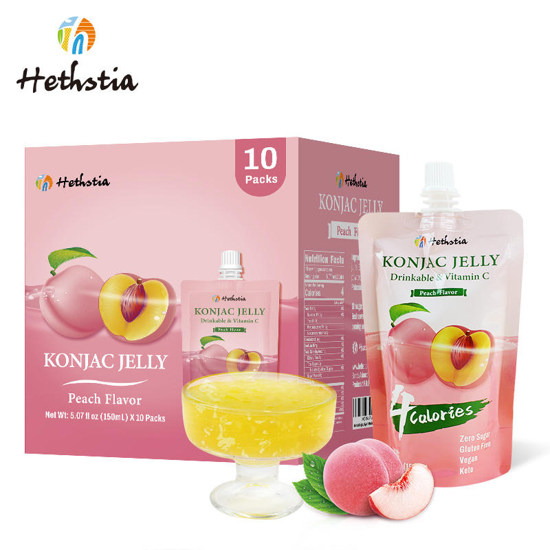 Healthy Food Supplier Konjac Jelly Halal Konnyaku Collagen Peptide
