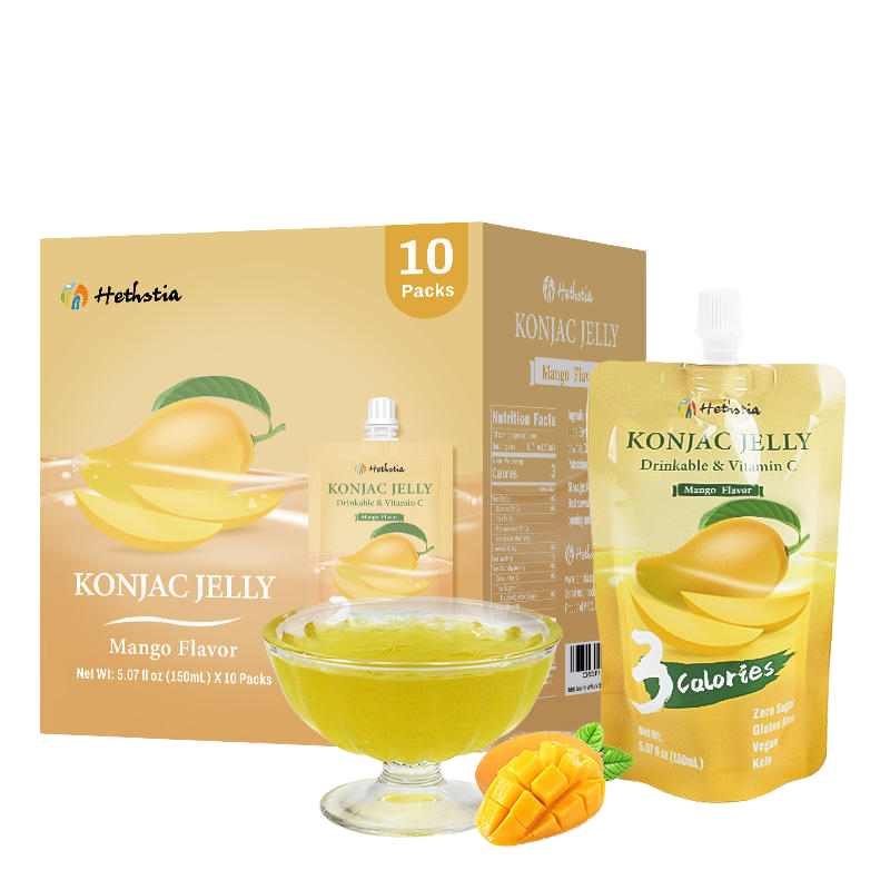 Healthy Food Supplier Konjac Jelly Halal Konnyaku Collagen Peptide