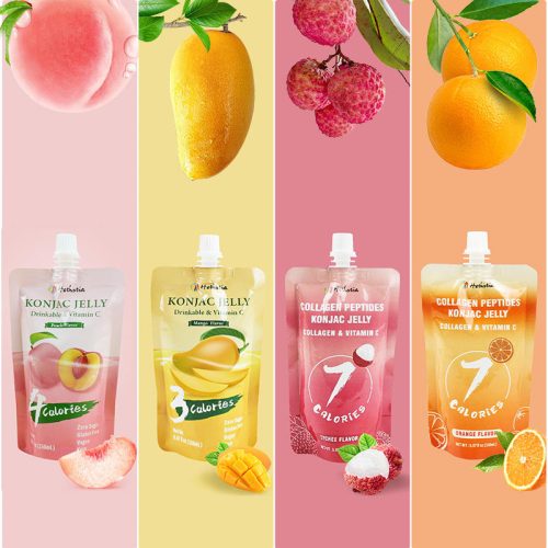 Healthy Food Supplier Konjac Jelly Halal Konnyaku Collagen Peptide