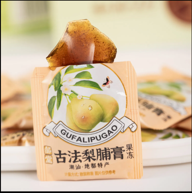 Sweets Konjac Jelly Slice 16g Pear Flavor Jelly in Bag for Kids