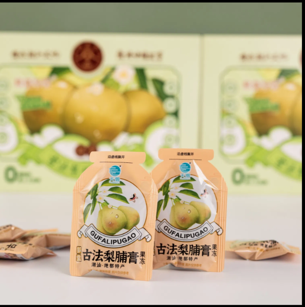 Sweets Konjac Jelly Slice 16g Pear Flavor Jelly in Bag for Kids